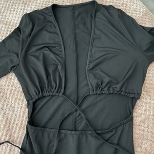 Black Wrap Jumpsuit